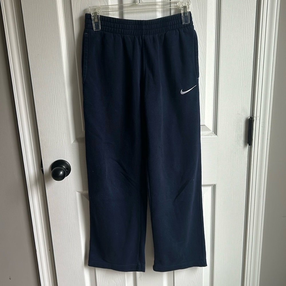 Nike cotton boys, youth, large sweatpants, open bottom